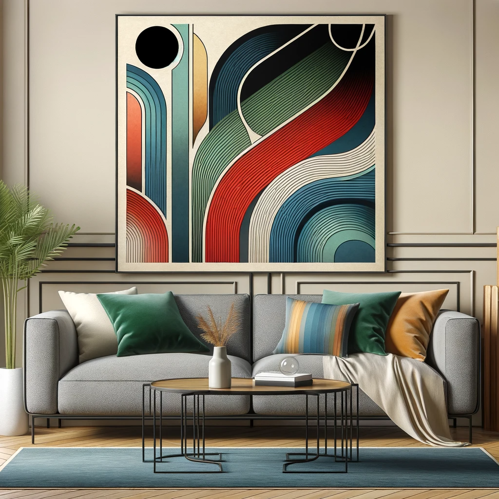 living room wall art, abstract
