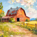 Red Barn Morning