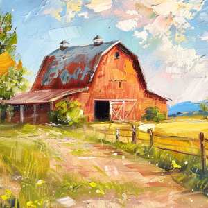 Red Barn Morning